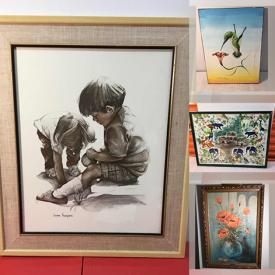 MaxSold Auction: This online auction features a wooden chest set, Jackson Simpson Signed Original Etching, Doreen Wallace Original Watercolor, Vintage “Prairie Crocus” Serigraph, “Fruit Market” Original Oil and much more!