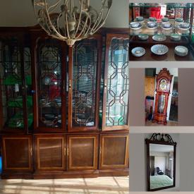 MaxSold Auction: This online auction features an entertainment center, writing desk, hutch, magazine rack, plates and bowls, dishware, washer & dryer, jewelry stand and much more!