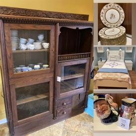 MaxSold Auction: This online auction features crystal ware, silverplate items, Limoges, Royal Doulton, books, glassware, IKEA bedroom set, antique oak armoire, IKEA wall units, stereo speakers and much more!