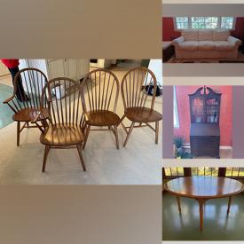 MaxSold Auction: This online auction features chairs, Wall Art, books, china, Plasticware, Rugs, Office Supplies, End Table, Plant Stands, Glassware, Cabinet, Vacuum, Cleaning Supplies, Sterling Silver, Silver Plate, Sofa, Lamps, Rolling chair and much more!