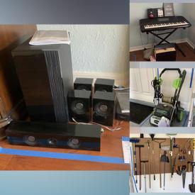 MaxSold Auction: This online auction features Garden Fountain, Glass Art Wall Hanging, Faux Plants, TV, Sofa Beds, Lift Top Coffee Table, Metal Wall Sculpture, Art Pottery, Small Kitchen Appliances, Yamaha Keyboard, Power Washer, Original Photography, Yard Tools and much more!
