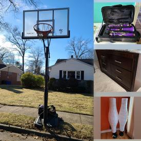 MaxSold Auction: This online auction features sports memorabilia, billiards table, 22” Viore TV, new Amazon Echo, wireless headphones, Polk speakers, sterling silver jewelry, furniture such as dressers, office chair, sleigh trundle bed and rolling desk, yard tools, ping pong table, Honda lawn mower, DVD players, lighting, wall art, footwear, books, Canon printer, small kitchen appliances, cookware, instruments such as clarinet, violin, trumpet and flute, CDs, exercise equipment, Xbox, Wii, video games, mountain bikes and much more!