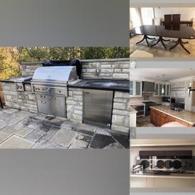 MaxSold Auction: This online auction features built-in sauna, crystal chandeliers, outdoor kitchen, interior doors, furniture such as dining table, dining chairs, built-in cabinets, and theatre seating, stereo equipment, 32” Sony TV, 54” Hitachi TV, bathroom fixtures and much more!
