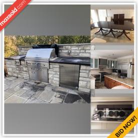 MaxSold Auction: This online auction features built-in sauna, crystal chandeliers, outdoor kitchen, interior doors, furniture such as dining table, dining chairs, built-in cabinets, and theatre seating, stereo equipment, 32” Sony TV, 54” Hitachi TV, bathroom fixtures and much more!