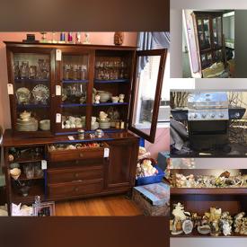 MaxSold Auction: This online auction features furniture such as a desk, chairs, nightstands, wingback chair, Willett china cabinet, stools, MCM buffet, dresser, Ethan Allen cabinet, curio cabinet and more, Grillmaster propane grill, patio bar, garden cultivator, aquarium, window AC, Christmas decor, rugs, costume jewelry, linens, flatware, kitchenware, small kitchen appliances, figurines, Waterford and much more!