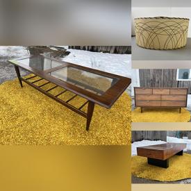 MaxSold Auction: This online auction features MCM Furniture, MCM Lighting, Vintage Pyrex, Salt & Pepper Shakers, Petal Ware Dishes, Studio Pottery, LPs, Vintage Bottles, Vintage Cufflinks & Jewelry, Wool Blankets, Vintage Magazines and much more!