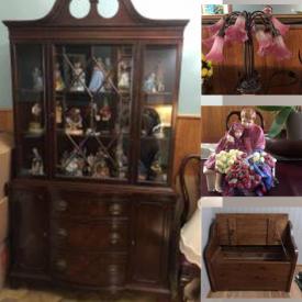 MaxSold Auction: This online auction features Dining Room Furniture, Vintage Table Lamps, Hope Chest, Dragon Fly Lamp, Curio Case and much more!