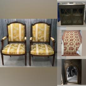 MaxSold Auction: This online auction features Antique French Chairs, Antique Reproduction Armoire, Rugs, Mirror, Skip Rohde Etchings and much more!