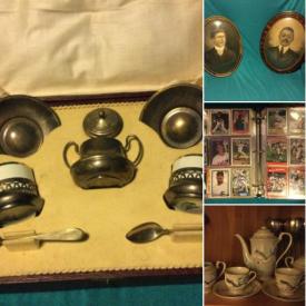 MaxSold Auction: This online auction includes fine china, silver plate, furniture such as vintage end table radio, and potato keeper, signed wall art, women’s clothing, vintage lighting, glassware, pottery, and much more!