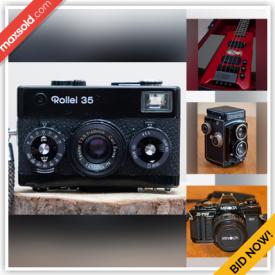 MaxSold Auction: This online auction features Cameras & Lenses, Camera Accessories, Raspberry Pi, Bass Guitars, Binoculars, Flash Units, Microphones, Photo Enlarger and much more!