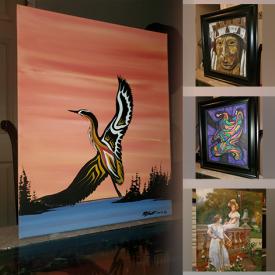 MaxSold Auction: This online auction features Original Paintings by Lloyd Kakepetum, Randy Knott, Stephen Snake, J.R.Tate, Don Chase, and Fine Art Prints by Norval Morrisseau, Maud Lewis, Tom Thomson, AJ Casson, Peter Bighetty, and Hand-painted Masks, and much more!