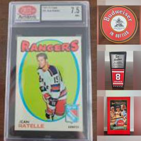 MaxSold Auction: This online auction features Bar Signs, Coca-Cola Collectibles, LPs, Tim Hortons Mini Sticks, Funko Pop, Sports Trading Cards, Non-Sports Cards, Card Holders and much more!