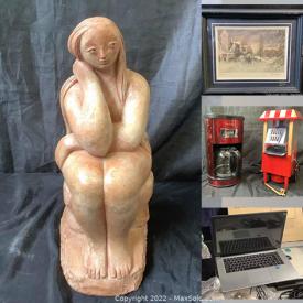 MaxSold Auction: This online auction features Puzzles, Toys, Sewing Machines, Garden Tools, Laptops, Small Kitchen Appliances, Pet Products, Framed Wall Art, LPs, Video Games and much more!