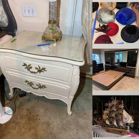 MaxSold Auction: This online auction features a Lacquer entertainment cabinet, Wicker/bamboo chairs and side table, Crystal bowls, Vintage China set, Patio Table & Chairs, Asian Ceramic Pots and much more!