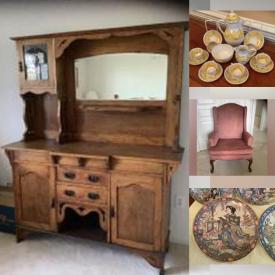 MaxSold Auction: This online auction features Collector Plates, Teapot Collection, Cherished Teddies Figurines, Vintage Microscope, Blue Willow Crockery, Decanters, Antique Furniture, Rolltop Desk, Pet Products, Patio Furniture, Board Games and much more!