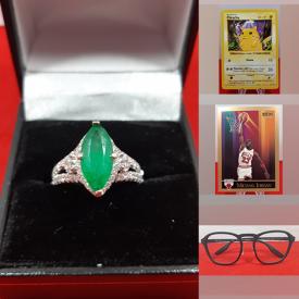 MaxSold Auction: This online auction features Diamond & Emerald Ring, Sports Jerseys, Pokemon Cards, Vintage WWF Cards, Basketball & Hockey Cards, Hockey Pin Collection and much more!