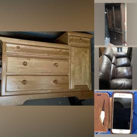 MaxSold Auction: This online auction features furniture such as dresser, bookcase, display hutch, brass head/footboard, and leather sofa, home décor such as hanging mirror, floor rugs, and seasonal decorations, electronics such as Polkaudio speakers and much more!