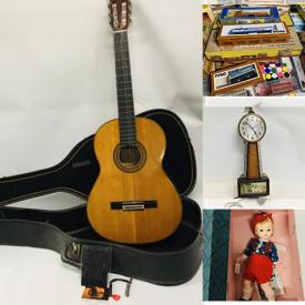 MaxSold Auction: This online auction features books, woven baskets, vintage dolls, jewelry, Yamaha guitar, Canon camera and accessories, Thomas the Tank engine collection, HO trains, Madame Alexander dolls, hanging Buddha plaque, wall art and much more!