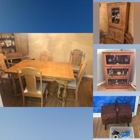 MaxSold Auction: This online auction features Vintage Phone Table, Small Kitchen Appliances, Lladro Figurine, Collector Plates, Souvenir Spoons, Barware, Office Supplies, Patio Furniture, Barrister Bookcase, Vacuum and much more!