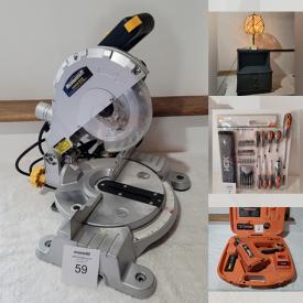 MaxSold Auction: This online auction features power tools, hand tools, hardware, renovation materials, golf clubs, cookware, wood chipper, fishing gear, lumber, oak table with chairs, rocking chair and much more!