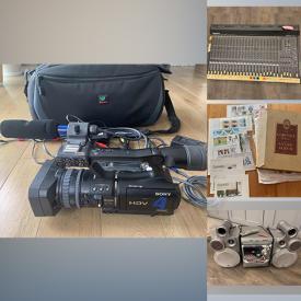 MaxSold Auction: This Charity/Fundraising Online Auction features Digital Video Camera, Stamps, Sound Mixers, Recording Equipment, Latin Percussion Cajon, Microphone, Upright Piano and much more!