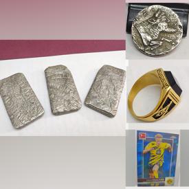 MaxSold Auction: This online auction features silver mining ingots, signed sports trading cards, ancient coins, Hollywood memorabilia, Maytag washer, framed wall art and much more!