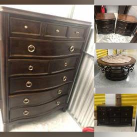 MaxSold Auction: This online auction features Glass-top desk/table, TVs, glass-top coffee table, bedroom furniture and more.