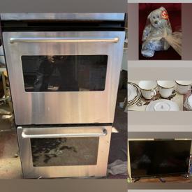 MaxSold Auction: This online auction features Mikasa, Royal Doulton, Beanie Babies, dinette set, 32” Insignia TV, Maytag dual oven, wall art, lamps and much more!