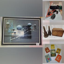MaxSold Auction: This online auction features electronics such as CD door subwoofer, and Sony DVD & VHS player. Includes toddler toys, books and Infant toys. Includes a variety of jewelry such as watched and necklaces. A variety of collectibles such as vases, dishes, salt and pepper shakers and much more!