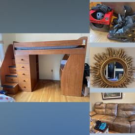 MaxSold Auction: This online auction features a Pet Cabinet, Armoire, futon, dresser, coffee table, throw pillows, spa products, wall art, Vintage dolls, Wii controller and games, Canon camera, grill, Max trainer and much more!