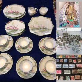 MaxSold Auction: This online auction features Jewelry, Vintage Postcards, Teacups, Metal Miniatures, Thimbles, Art Glass, Collector Plates, Children's Books, Stamps, Novelty Watches, Vintage Toys, Model Car Kits, S/P Shakers, Decorative Horse Brass and much more!