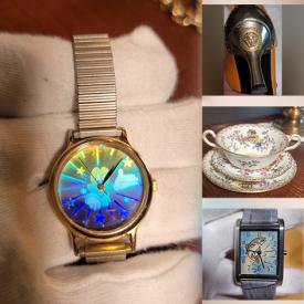 MaxSold Auction: This online auction features men’s and women’s watches, signed prints, jewelry such as sterling silver, Murano glass and turquoise, women’s shoes, books, small kitchen appliances, Mikasa dishware and much more!