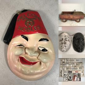 MaxSold Auction: This online auction features Vintage Books, Comics, Men's Jackets, Ties, Toys, Disney Pins, Vintage Marbles, Sports Equipment, Mourning Masks, Fishing Gear, Kid's Books, Fishing Gear, Vintage Glass Hanging Lamp, Bar Ware and much more!