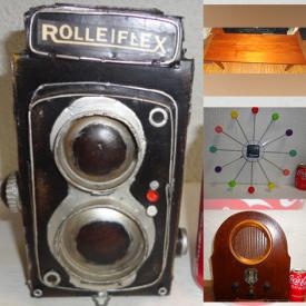 MaxSold Auction: This online auction features collectibles such as Coca-Cola, original paintings, vintage tins, teak MCM coffee table, vintage glassware, retro radios, Limoges and much more!