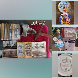 MaxSold Auction: This auction features Royal Doulton figurine, decorative plates, glasswares, pinwheel, cups and saucers, vintage plates, vase, lamp, Jadeite, Coca-cola crate and much more!