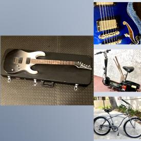 MaxSold Auction: This online auction features bikes such as mountain, cruiser, road, and electric guitars, coins, guitar amp & accessories, TV, jewelry, and much more!!