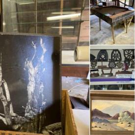 MaxSold Auction: This online auction features display cases, Antique Mining and Caving Artifacts, Mineral Rock pile, “Pie Rats” Animation Cels, Antique Mine Shaft Ladder, Antique Mineral Tester Kit, Vintage Audio Electronics, Original Painting by H. Hargrove, Vintage Assay Chemical Bottles and much more!