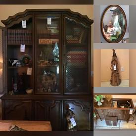 MaxSold Auction: This online auction features a Nesting Rococo side table, wooden bar cart, China and dishes, kids breakfast in bed kit, Jewelry, New Zealand sheepskin rug, Wall art, German Crystal, Golden lady statue, animal decor, chandelier, wine rack, medical textbooks, tools and much more!