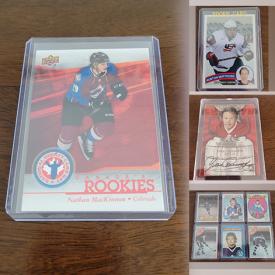 MaxSold Auction: This online auction features 2018 Tom Brady Card, Lebron James, Michael Jordan, and Kobe Bryant cards, 1980 Babe Ruth Card, 1990-91 Pro Set Hockey Series 1 & 2, Randy Johnson Rookie, Shane Wright Kingston Frontenacs Card and much more!