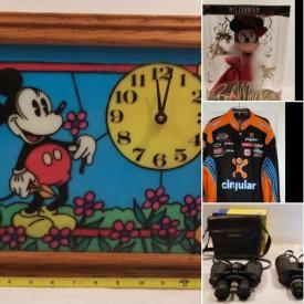 MaxSold Auction: This online auction  features collectibles such as vintage Disney toys, clock, decor and housewares, NWT Jeff Burton jacket, Dale Earnhardt memorabilia, and vintage advertising, crystal ware, DVDs, new Fisher Price toys and much more!