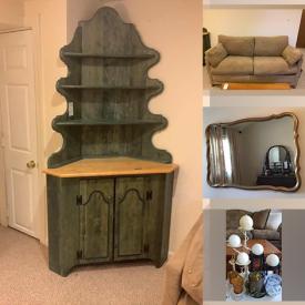 MaxSold Auction: This auction features table, chairs, console table, cabinet, dresser, sofa, teacup sets, kitchen utensils, picnic baskets, home decors, wall mirror, lamps, ceramic pitchers, books, utensils and food storages, candle holders, tools and much more!