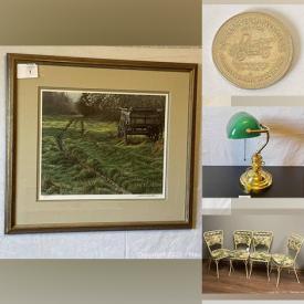 MaxSold Auction: This online auction features Antique Gilded Frames, Scott Kennedy Limited Edition Prints, Coins, Hand Tools, Women's Clothing, Vintage Toys, Vintage Pyrex, Antique Chandelier, Children's Books, Vintage Tins, Precious Moments Figurines, Clothing and much more!