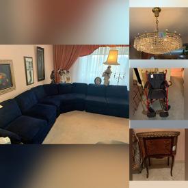 MaxSold Auction: This online auction features Secretary Desk, Electric Recliner, Sectional Sofa, Electric Bed, Display Cabinets, Wheelchair, Clay Wall Masks, Washer, Dryer, Small Kitchen Appliances, Crystal Stemware, Teacup/Saucer Sets, Area Rug and much more!