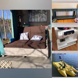 MaxSold Auction: This online auction features an Oakwood interior nightstand, Cabinets, coffee table, La-Z-Boy recliners, iRobot, lanterns, heater, motorcycle gear, security gate, exercise equipment, camping equipment, smoker, outdoor tools and much more!