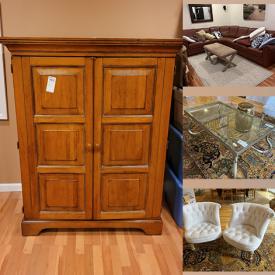 MaxSold Auction: This online auction features Telescope, Exercise Machine, Treadmill, Snack Tables, TV Cabinet, Wall Unit, Sleeper Sofa, Stools, Mirror & Artwork, Bookshelf, Side Table, Statues, Lamps, White Sofa, Coffee Table, Club Chairs, Bed Frame, Freestanding Mirror and much more!