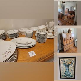 MaxSold Auction: This online auction features frames, vases, trunks, sofas, wall mirror, chairs, bookshelves, side tables, china cabinets, closets, dressers, wine glass, home decors and much more!