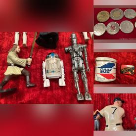 MaxSold Auction: This online auction features electronics, coins, drafting tools, office supplies, collectible toys, clothing, accessories, jewelry, magazines, books on cassettes, hardware and much more!