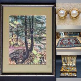 MaxSold Auction: This online auction features Gold Jewelry, Silver Jewelry, Pearls, Art Glass, Royal Doulton Figurines, Vintage Printers Wooden Trays, Art Pottery, Teacup/Saucer Sets, Area Rug, Tribal Wooden Carved Sculptures, Acoustic Guitar, Vintage Grandfather Clock, Fur Coats and much more!