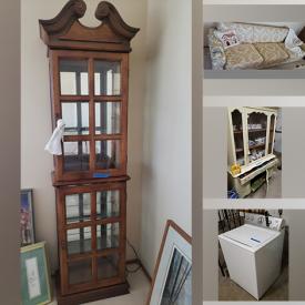 MaxSold Auction: This online auction features Picture Frames, Wall Art, Curio Cabinet, Mirror, Vase, Napkin Holders, Candles, Collectibles, Sofa, Plastic Storage, Bulbs, Wood Cabinet, Kitchenware, cooler, Books, Glassware, end table, Dryer, Christmas Décor and much more!