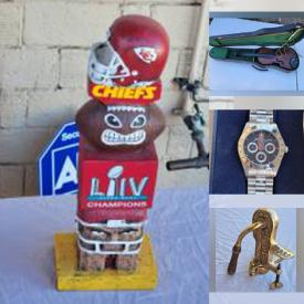 MaxSold Auction: This online auction features DVDs, Cameras, Binoculars, Art Glass, Toys, Sports Trading Cards, Violin, Costume Jewelry, Watches, Signed Jerseys, NIB LED Message Boards, Vintage Die-Cast Toys, Ms Pacman Arcade Game, Comics and much more!